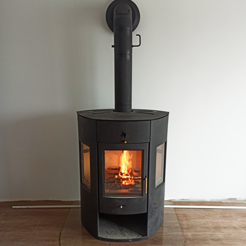 Монтаж печи-камина Мета Енисей-2